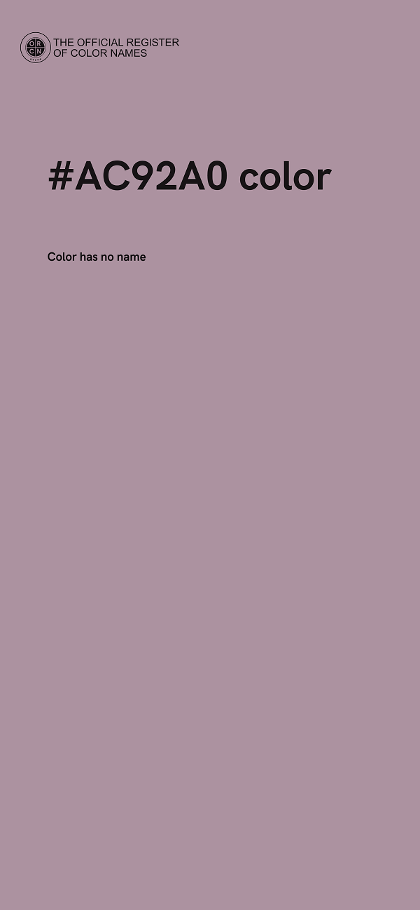 #AC92A0 color image