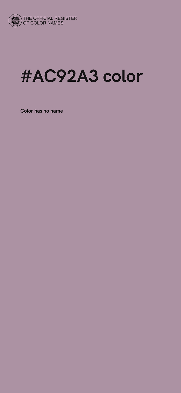 #AC92A3 color image