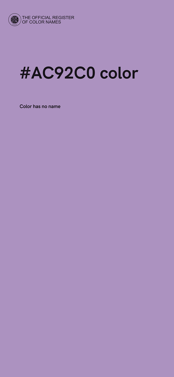 #AC92C0 color image