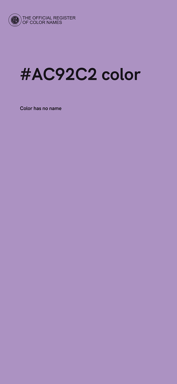 #AC92C2 color image