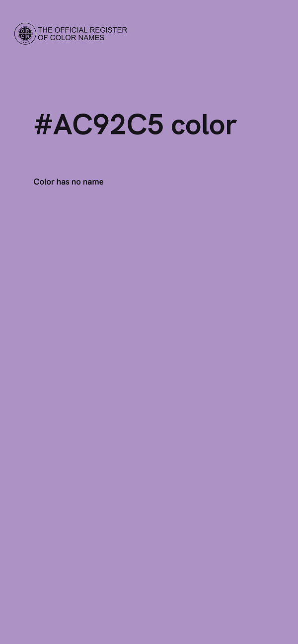 #AC92C5 color image