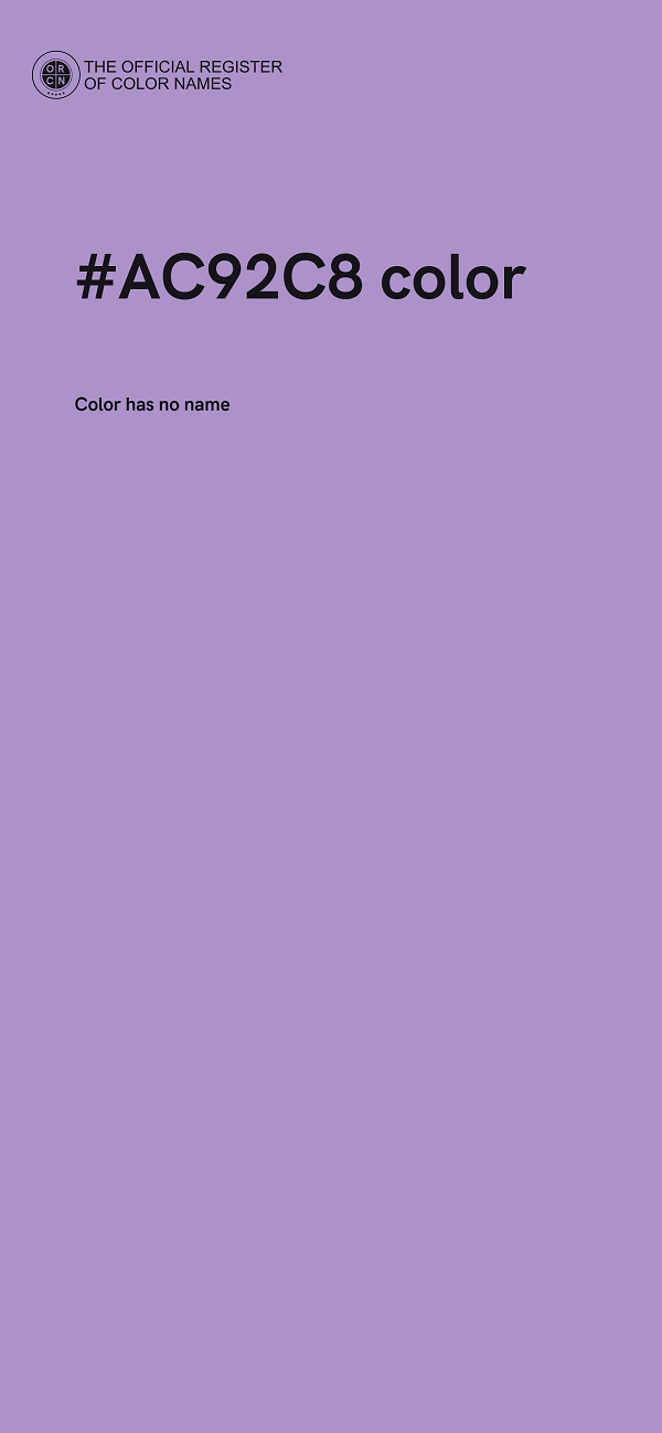 #AC92C8 color image