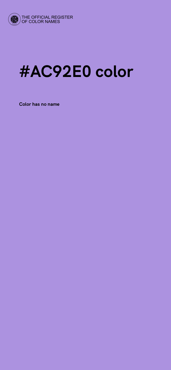 #AC92E0 color image