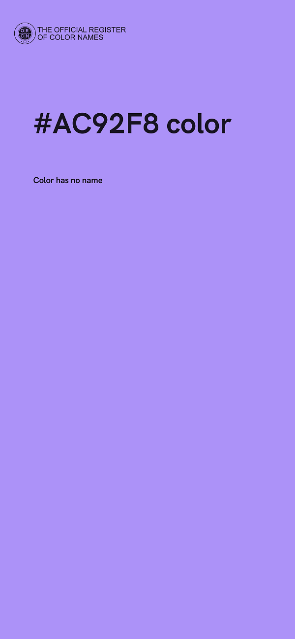 #AC92F8 color image