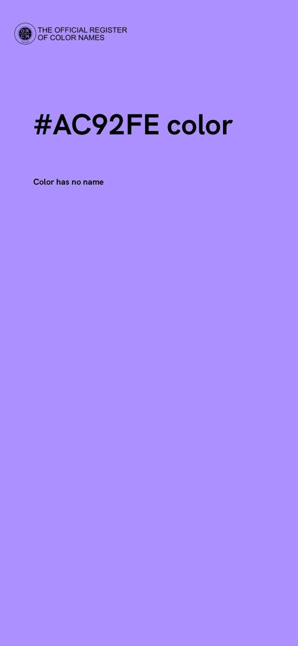 #AC92FE color image