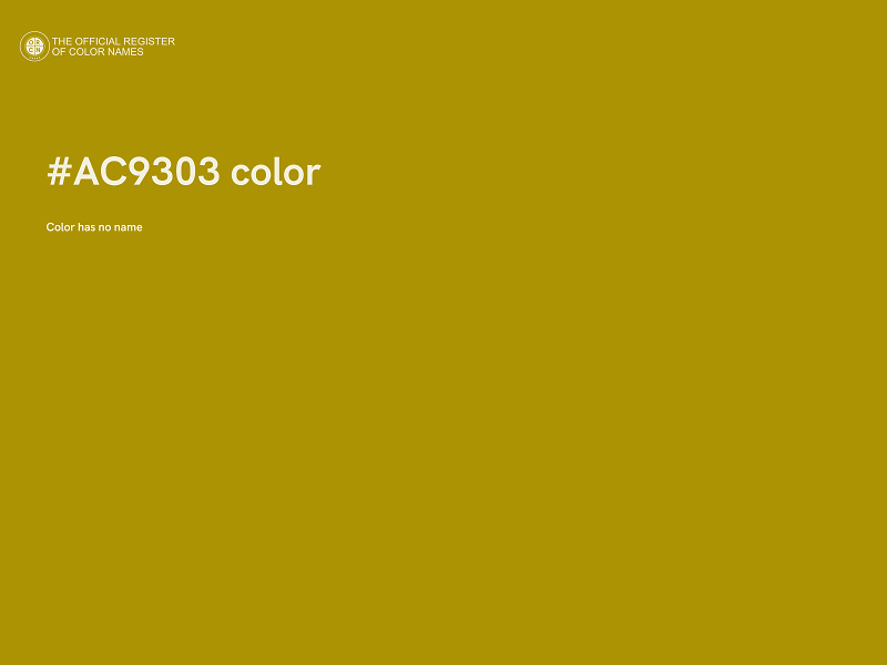 #AC9303 color image