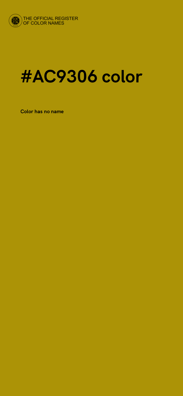#AC9306 color image