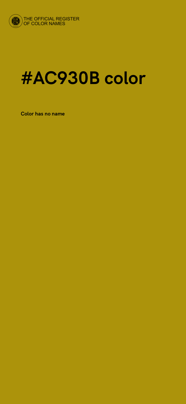 #AC930B color image