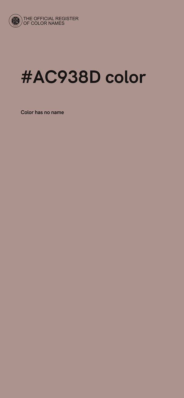 #AC938D color image