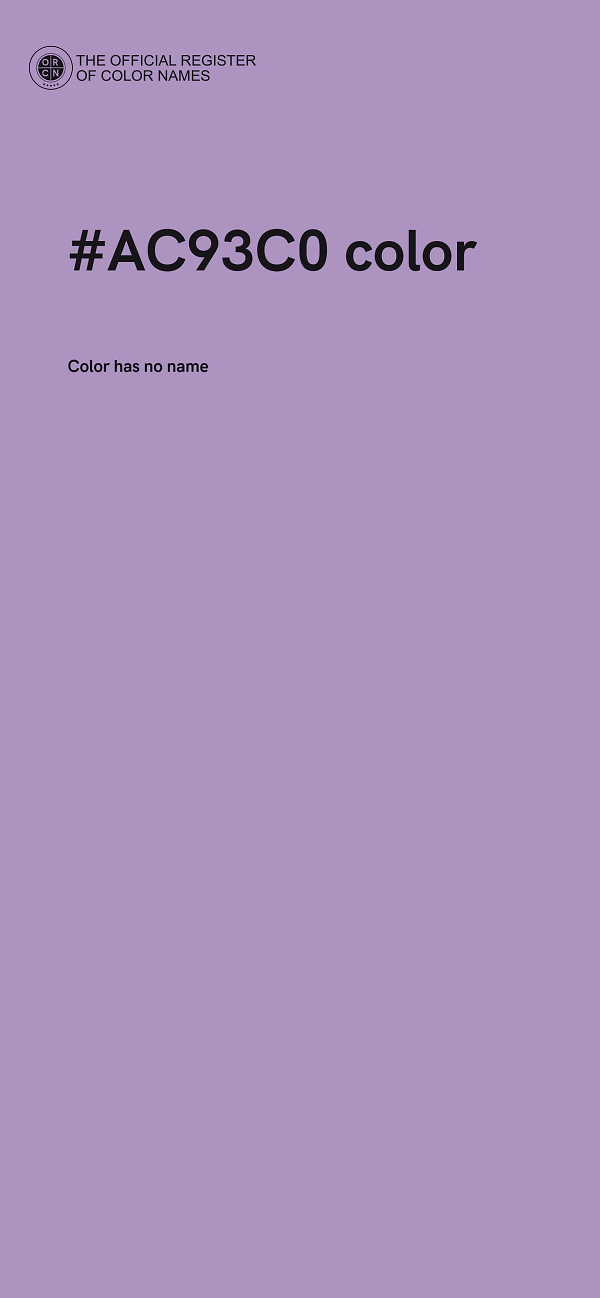 #AC93C0 color image