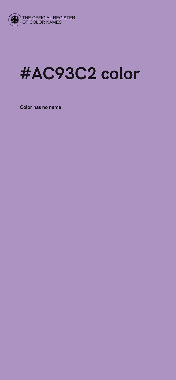 #AC93C2 color image