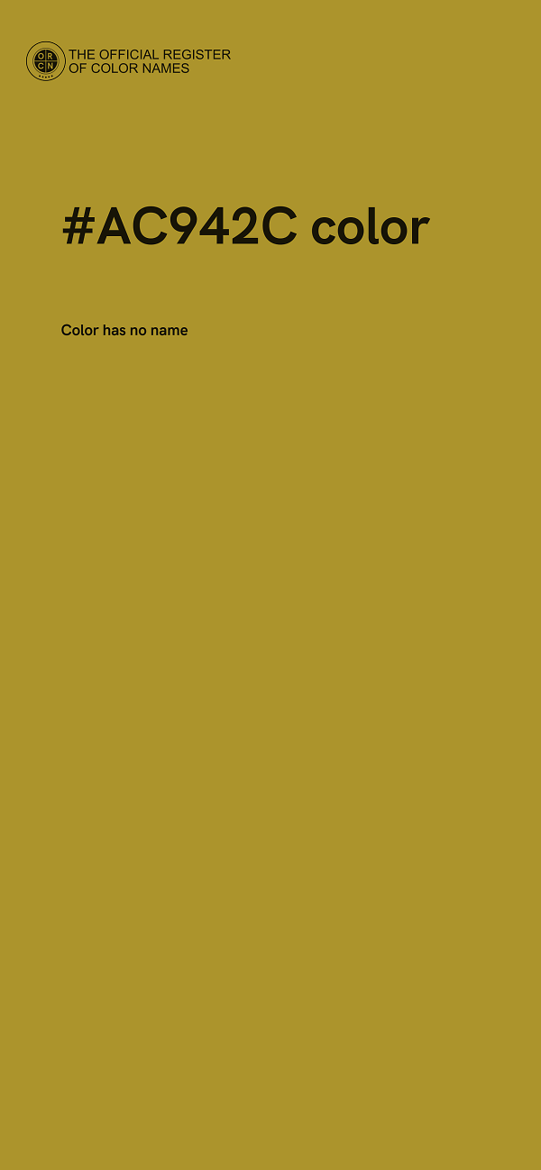 #AC942C color image