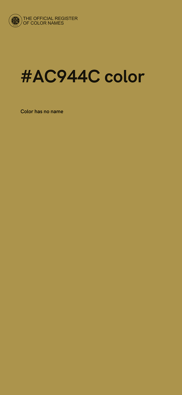 #AC944C color image