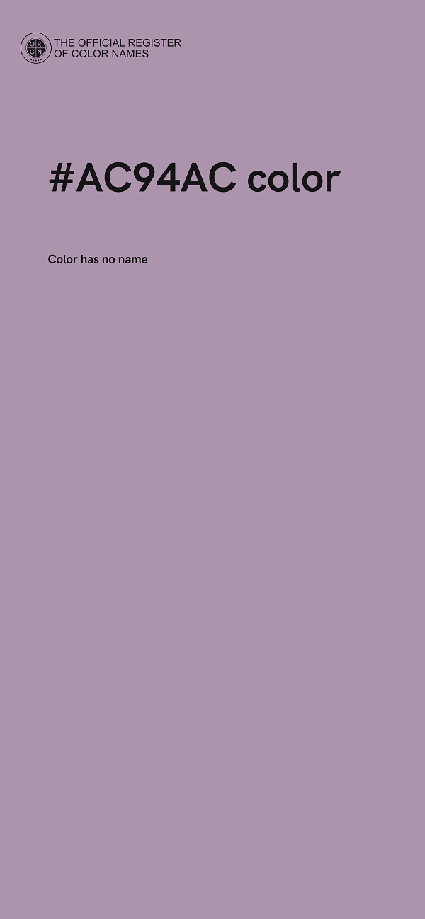 #AC94AC color image