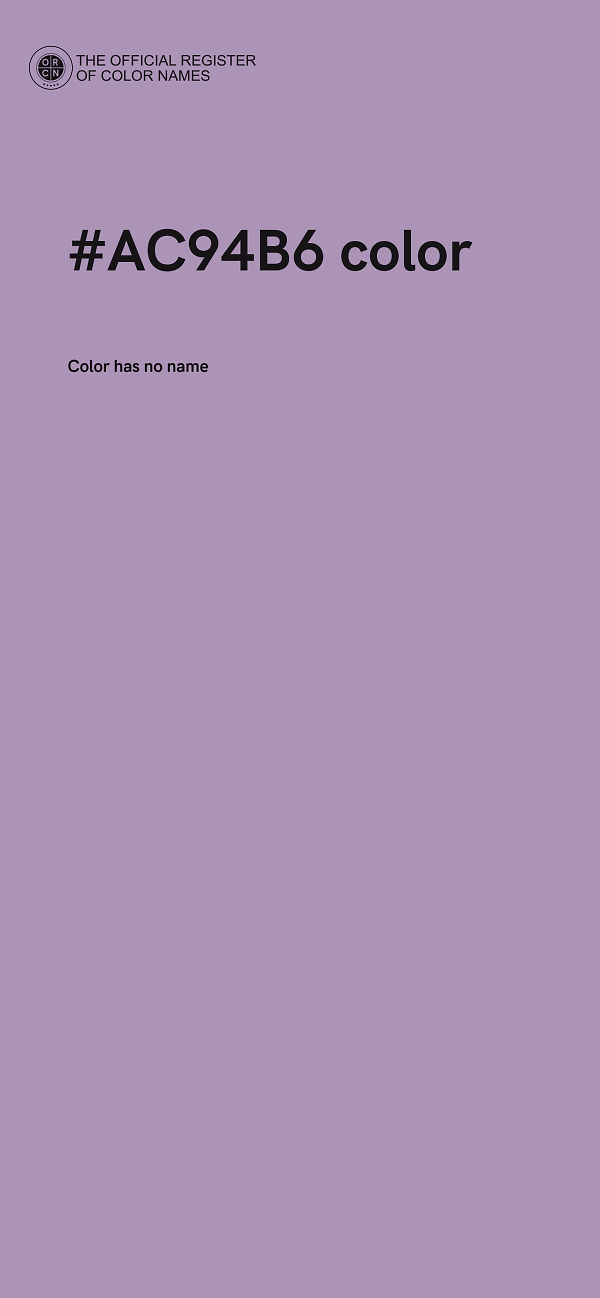 #AC94B6 color image