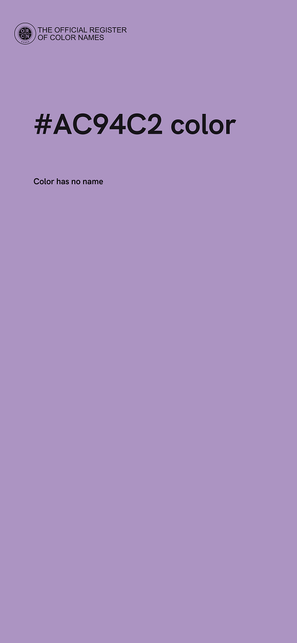 #AC94C2 color image
