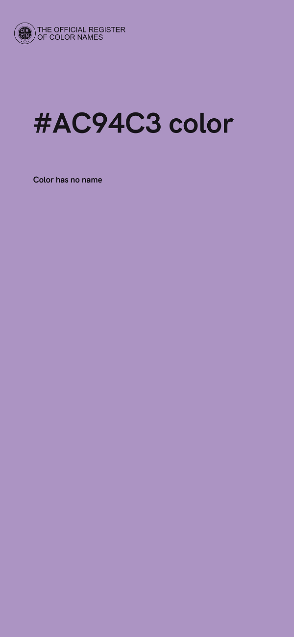 #AC94C3 color image