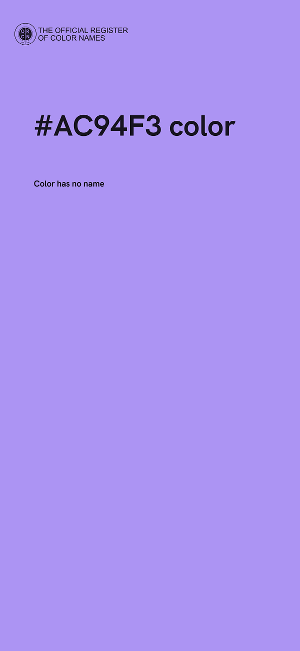 #AC94F3 color image