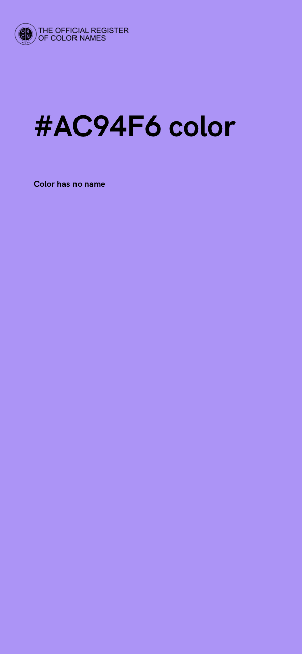 #AC94F6 color image