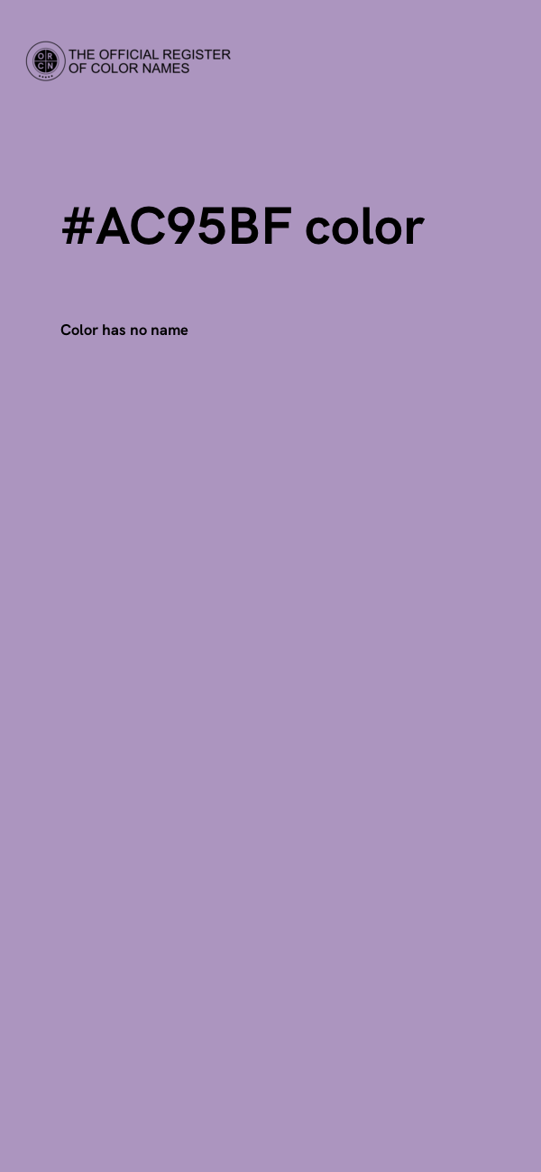 #AC95BF color image