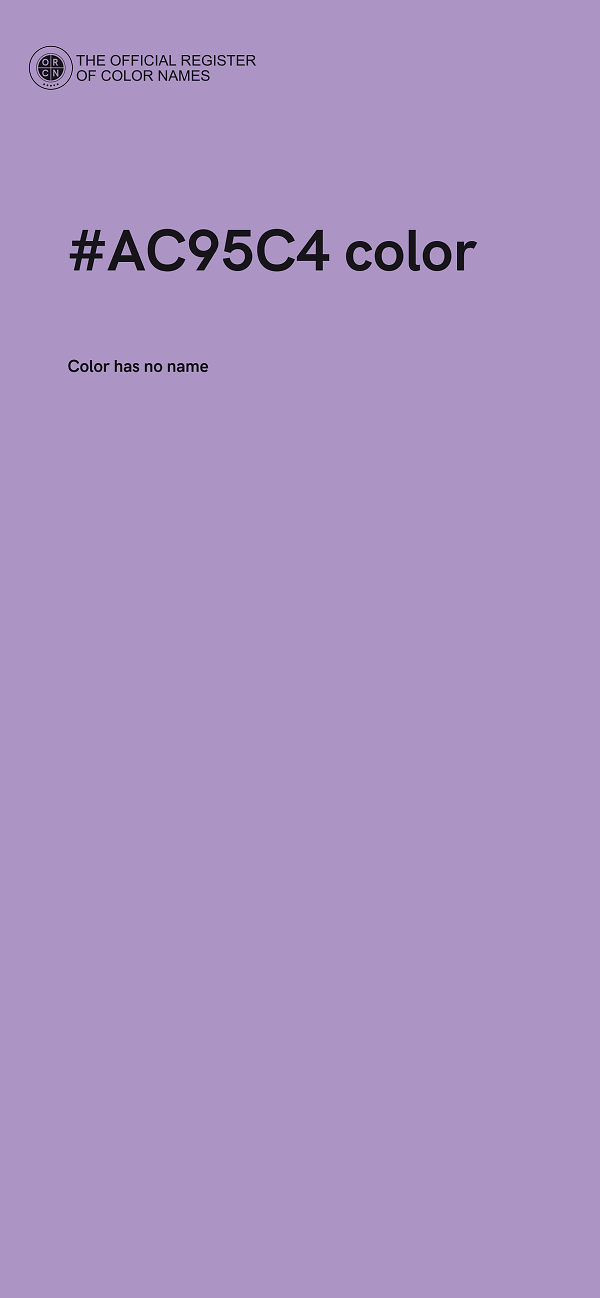 #AC95C4 color image