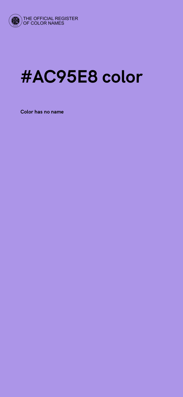#AC95E8 color image