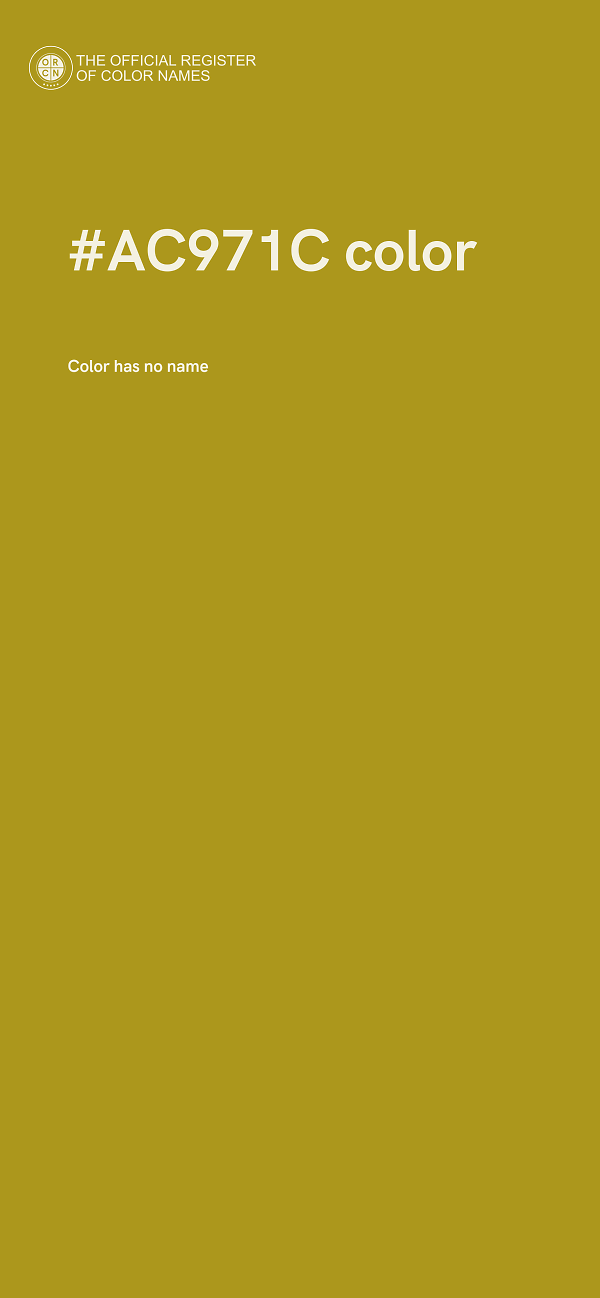 #AC971C color image