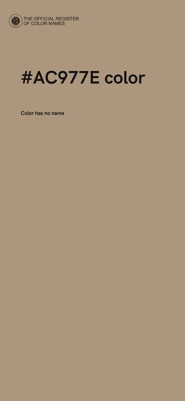 #AC977E color image