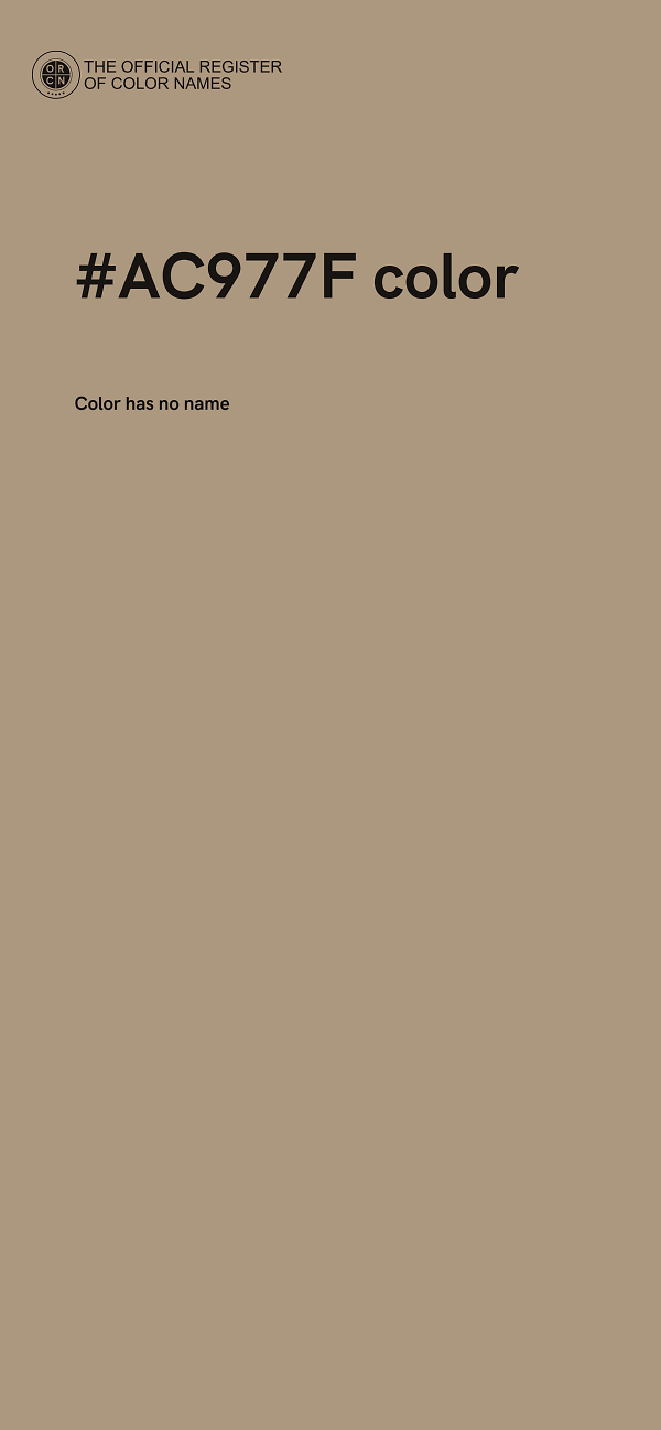 #AC977F color image