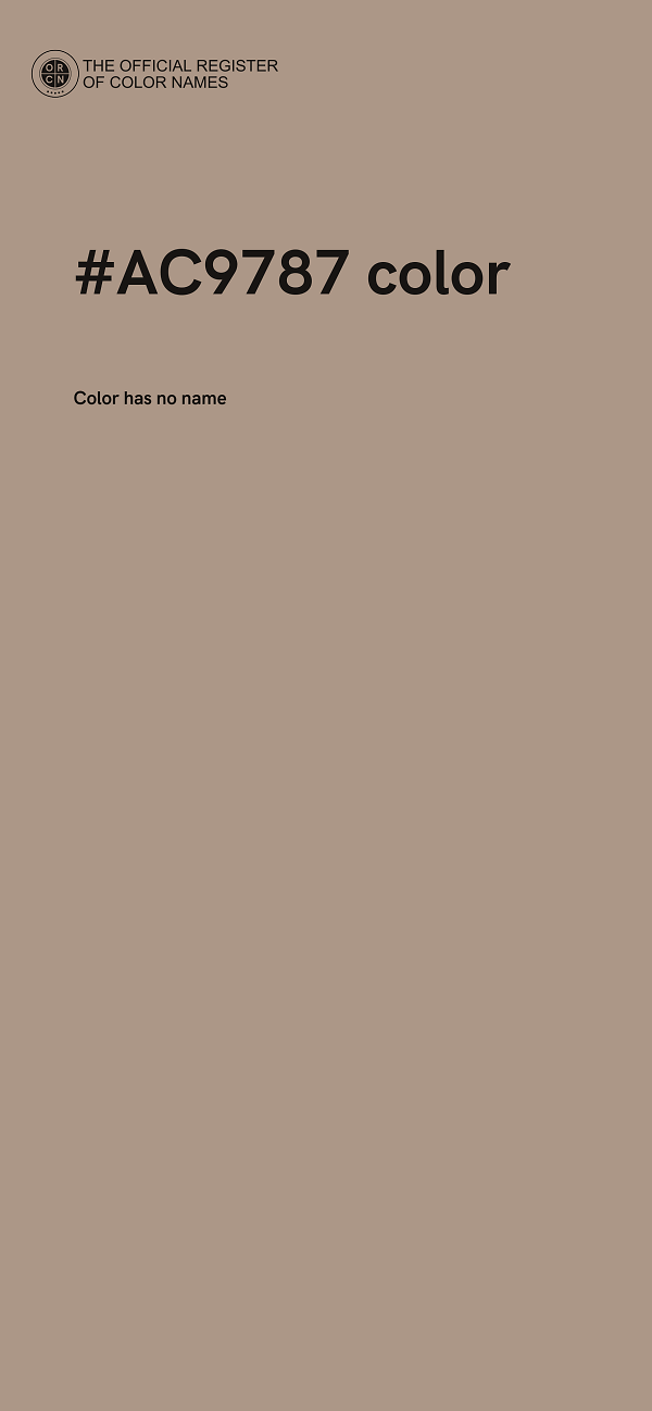 #AC9787 color image