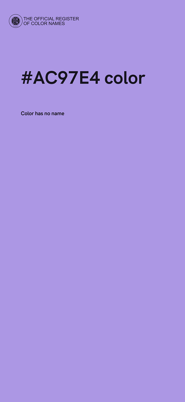 #AC97E4 color image