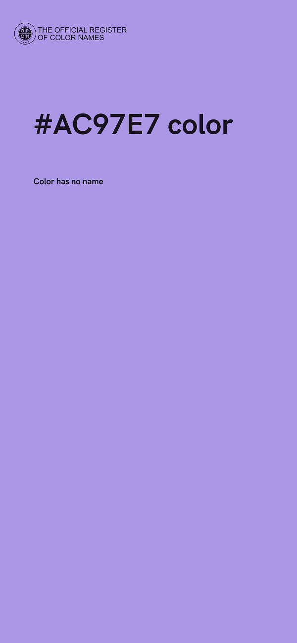#AC97E7 color image