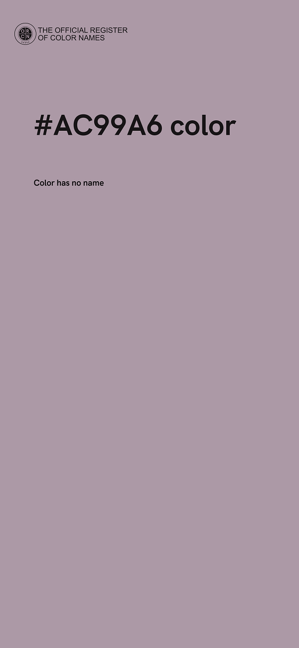 #AC99A6 color image