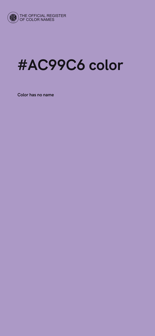 #AC99C6 color image