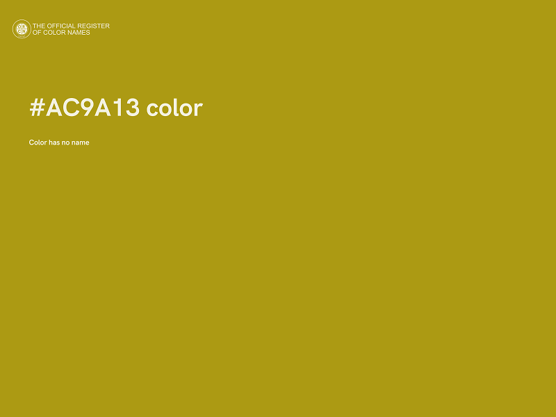 #AC9A13 color image