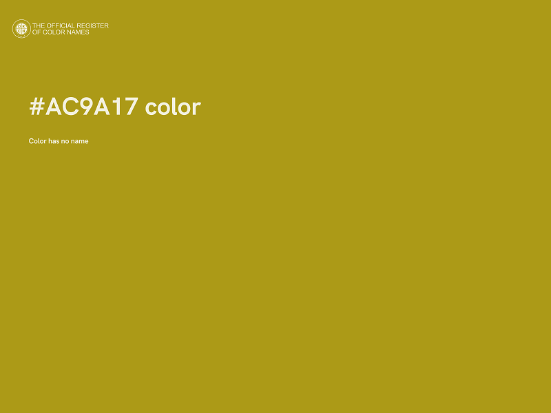 #AC9A17 color image