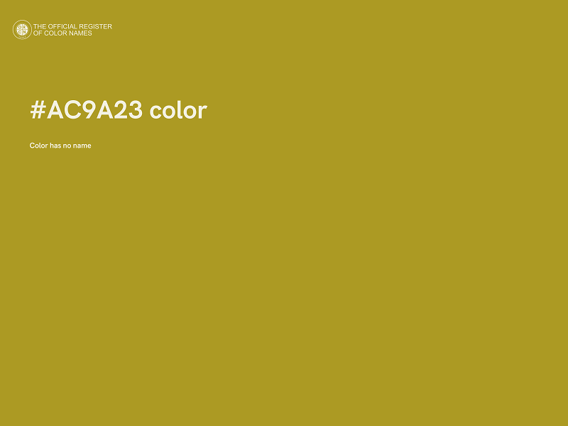 #AC9A23 color image