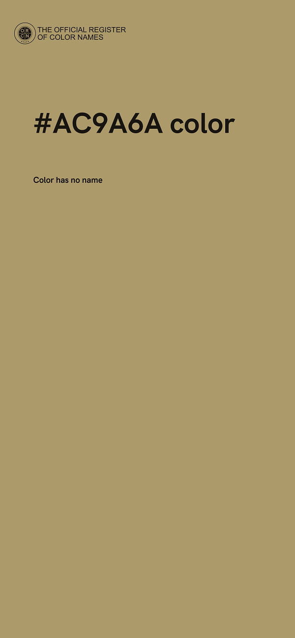 #AC9A6A color image
