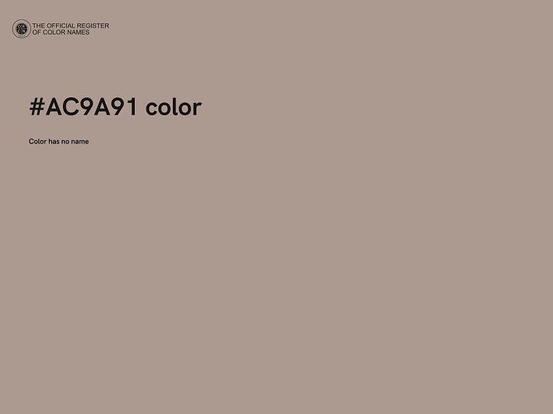 #AC9A91 color image