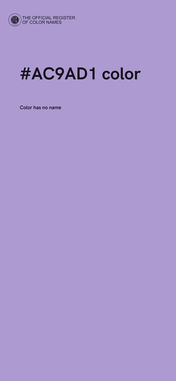 #AC9AD1 color image