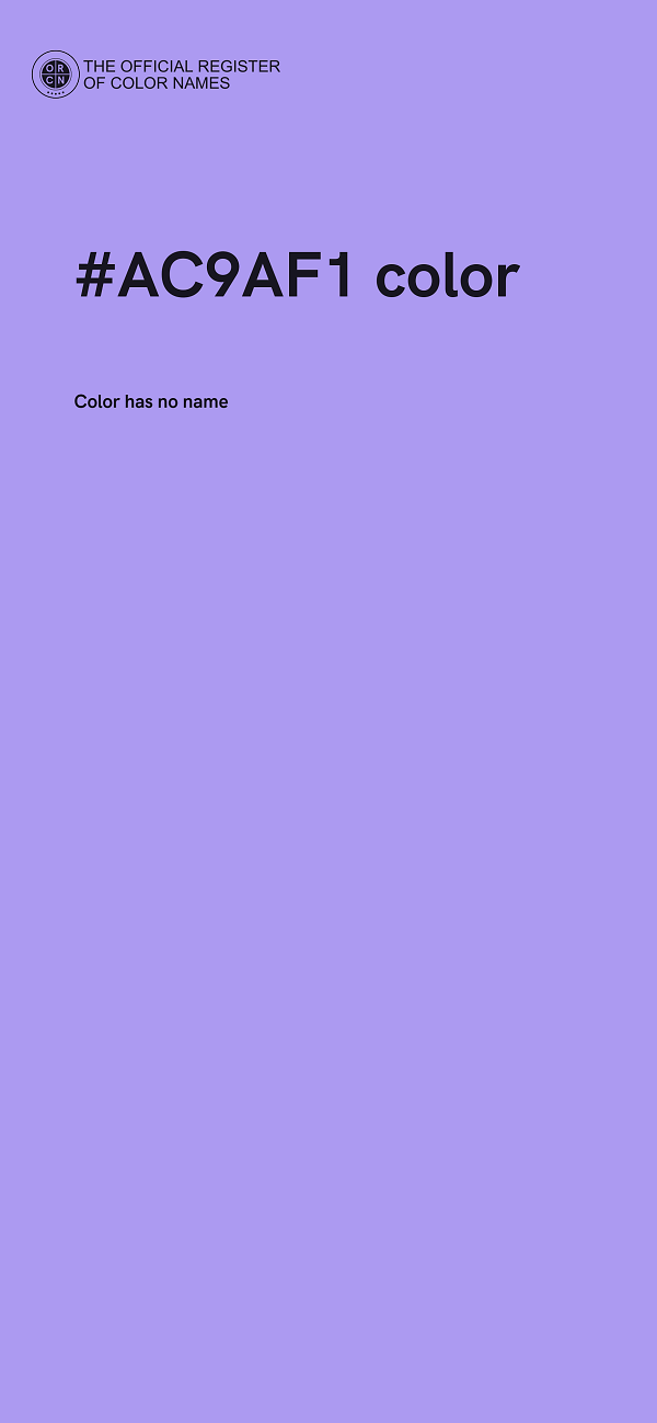 #AC9AF1 color image