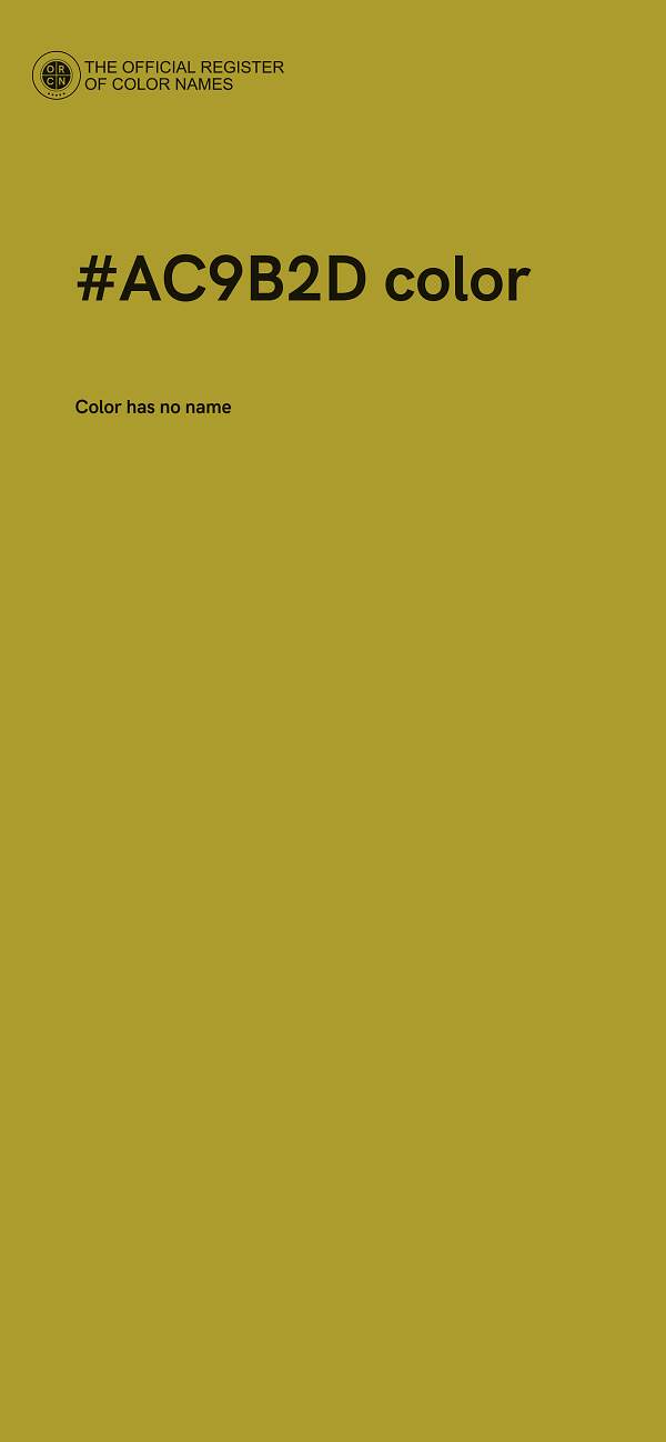 #AC9B2D color image