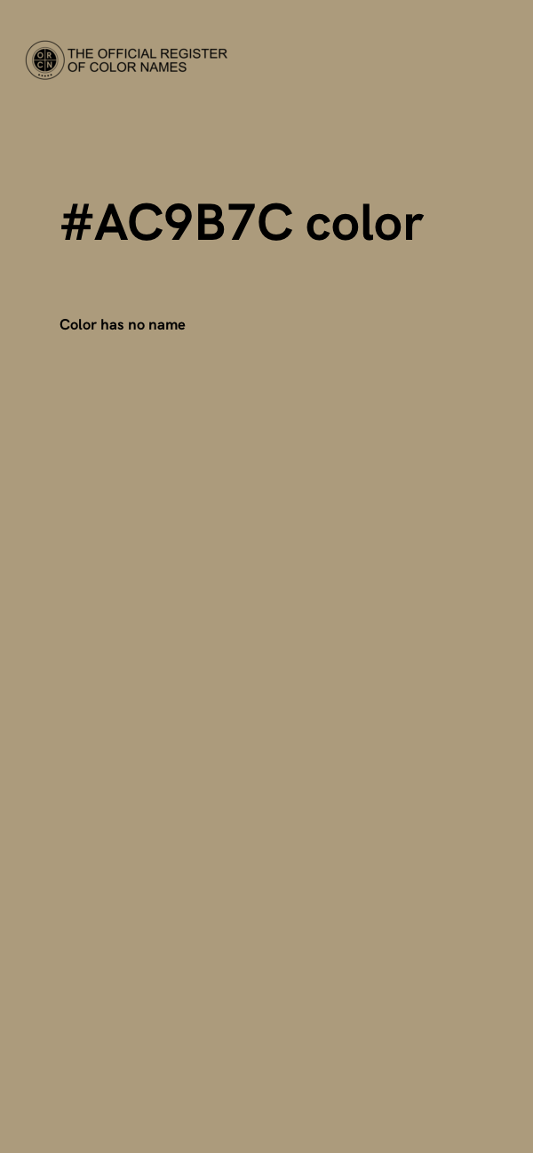 #AC9B7C color image
