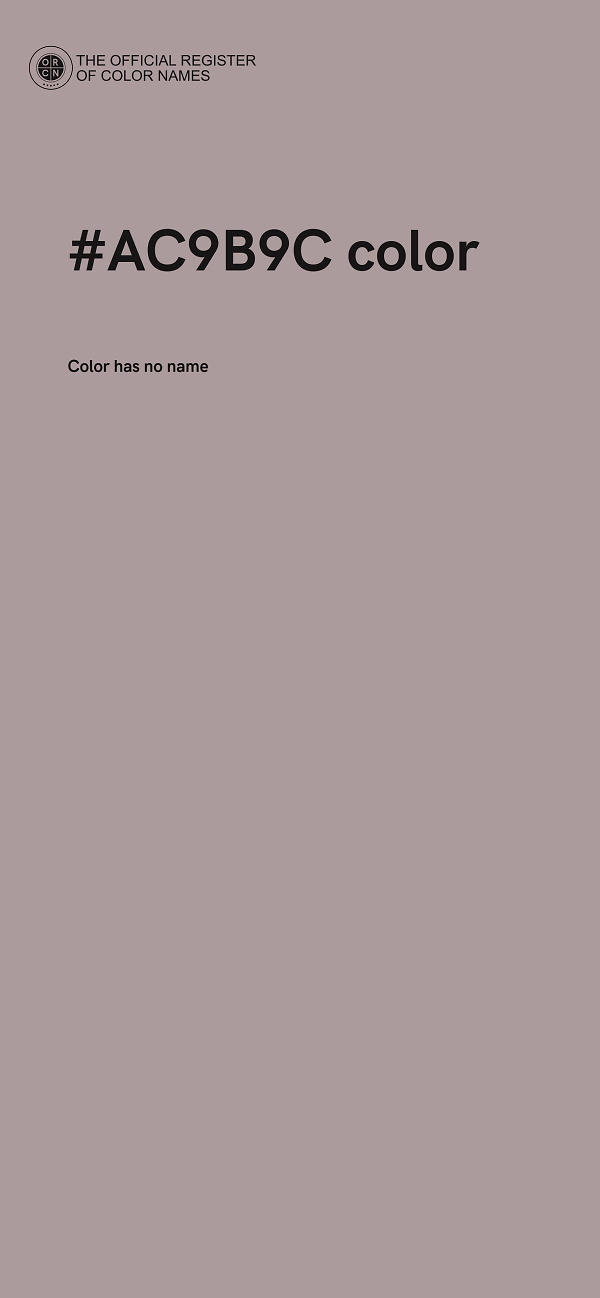 #AC9B9C color image