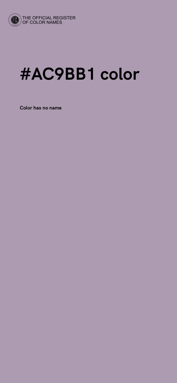 #AC9BB1 color image