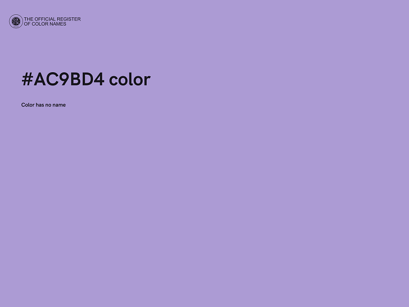 #AC9BD4 color image