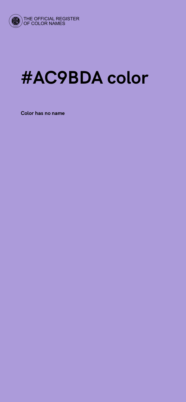 #AC9BDA color image