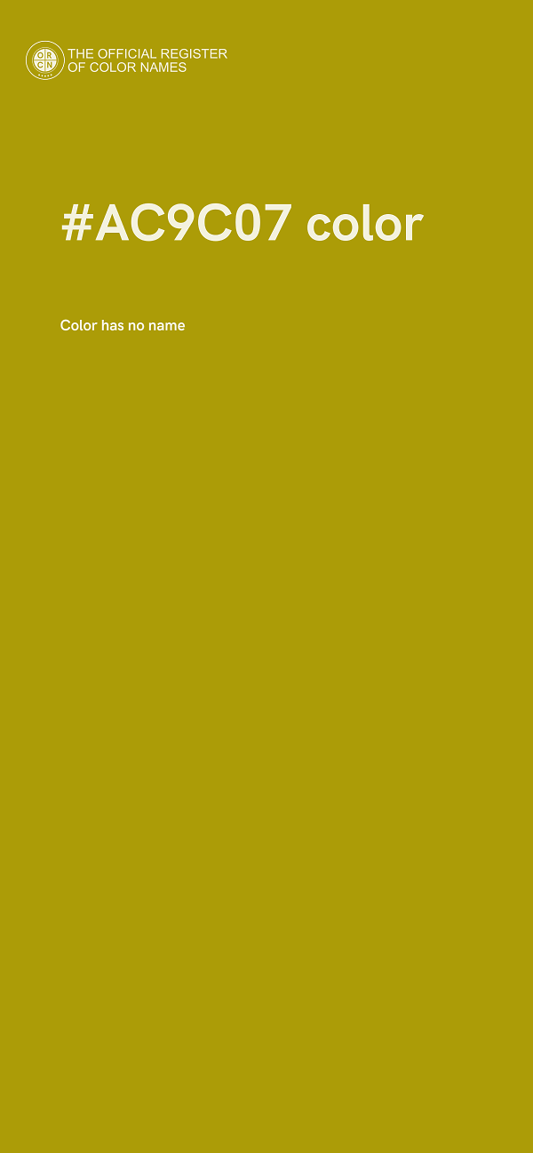 #AC9C07 color image