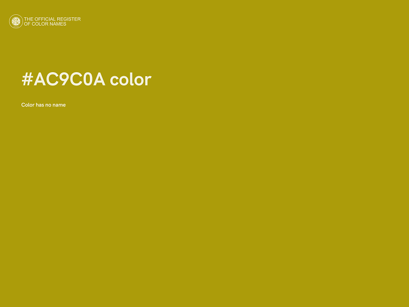 #AC9C0A color image