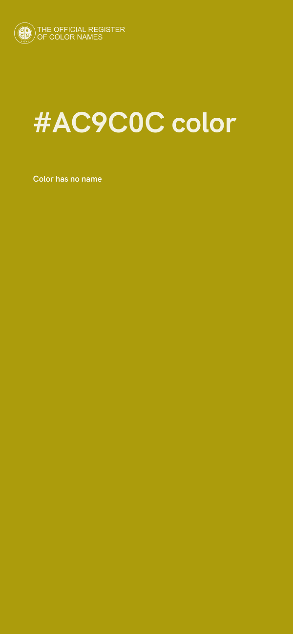 #AC9C0C color image